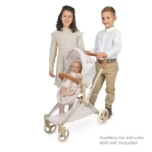 Carro de bonecas dobrável 3x1 - para bonecas de até 50 cm