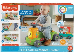 Ri e Aprende Trator 4 em 1 Fisher Price