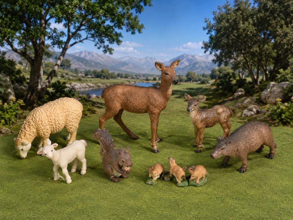 Collecta Set 5 Animais Bosque (Esquilo Vermelho & Amigos)