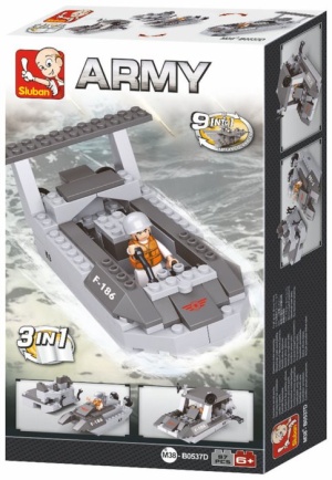 ARMY 3 EM 1 BARCO PATRULHA 97 PCS