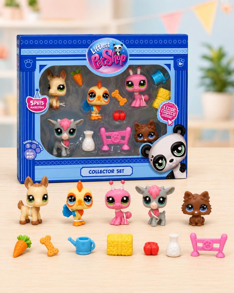 Littlest Pet Shop Pack 5 Coleção Besties Sunshine