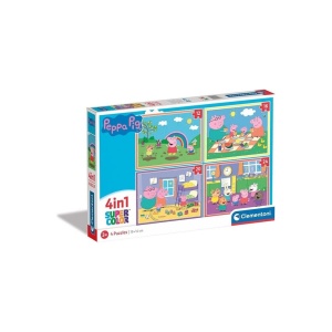 PUZZLE 4 EM 1 PEPPA PIG