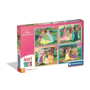 PUZZLE 4IN1 DISNEY PRINCESS