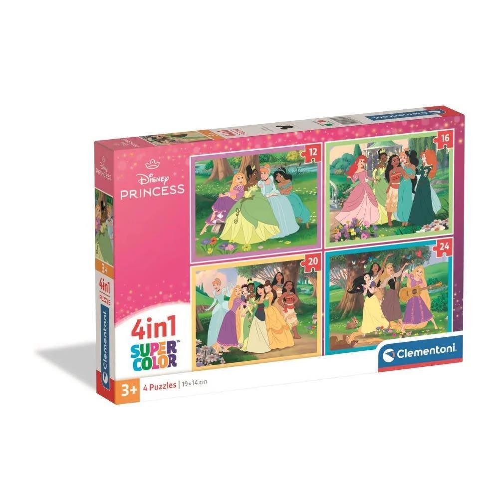 PUZZLE 4IN1 DISNEY PRINCESS