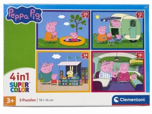 PUZZLE 4 EM 1 PEPPA PIG