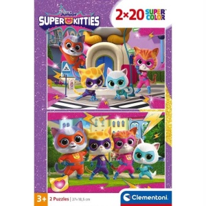 PUZZLE 2X20 SUPER KITTIES DISNEY