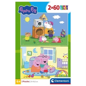 PUZZLE 2X60 PEPPA PIG