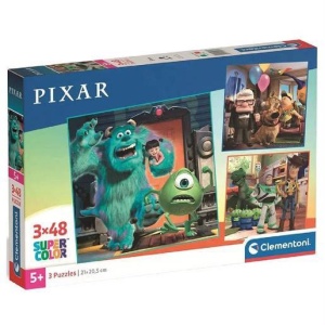 PUZZLE 3X48 DISNEY PIXAR