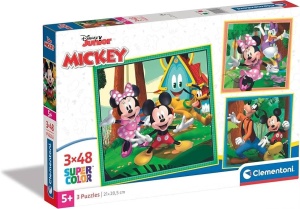 PUZZLE 3X48 MICKEY AND FRIENDS DISNEY