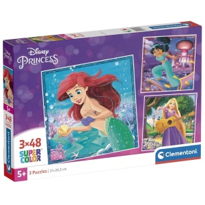 PUZZLE 3X48 DISNEY PRINCESS