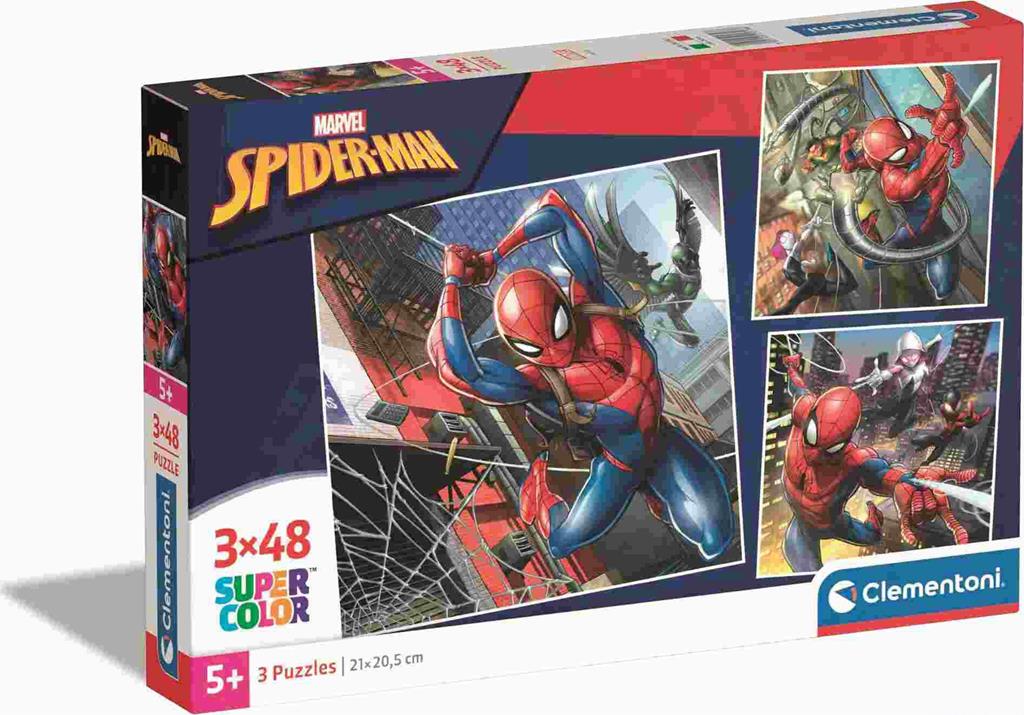 PUZZLE 3X48 SPIDERMAN MARVEL