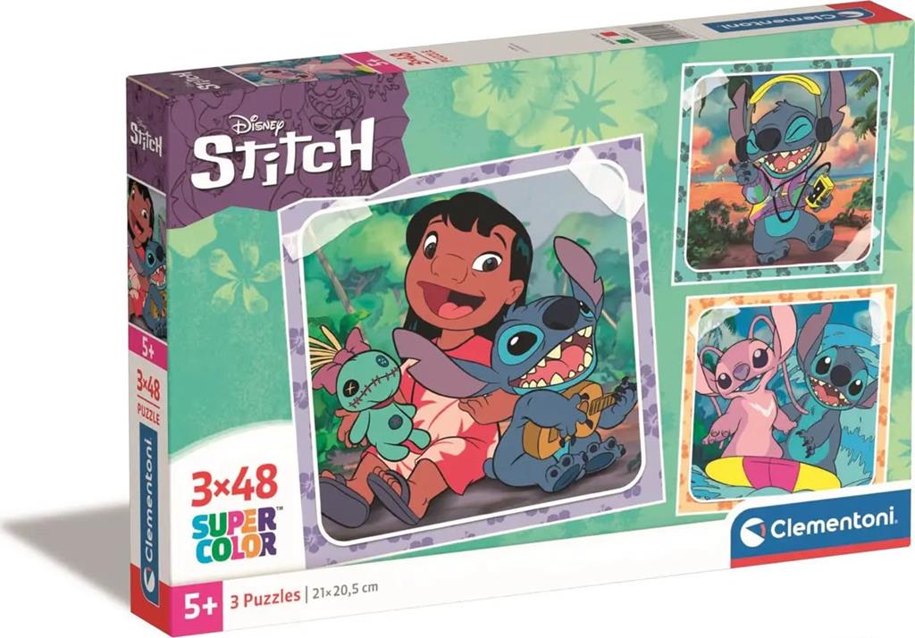 PUZZLE 3X48 STITCH DISNEY