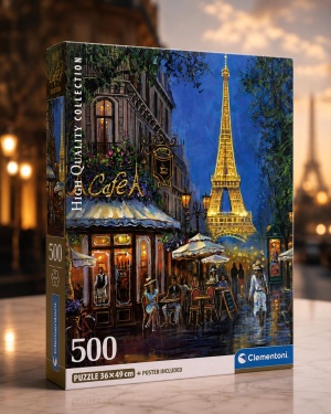 PUZZLE 500 HQC NIGHT AT THE EIFFEL CAFÉ