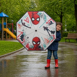 GUARDA CHUVA MANUAL SPIDERMAN