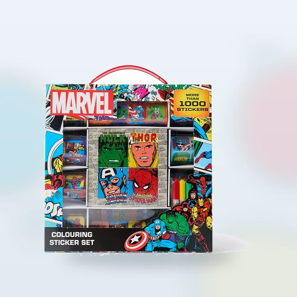 CONJ ADESIVOS 1000 PEÇAS MARVEL