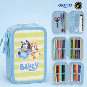 ESTOJO ESCOLAR C/ ACESSORIOS BLUEY