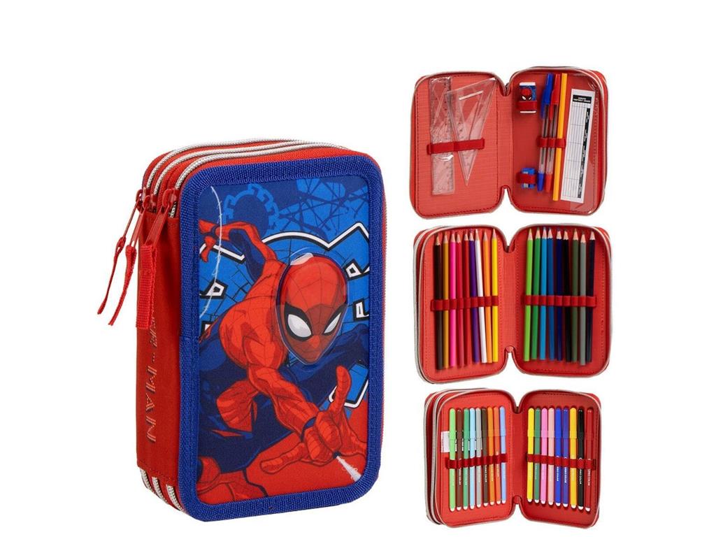 ESTOJO ESCOLAR C/ ACESSORIOS GIOTTO SPIDERMAN