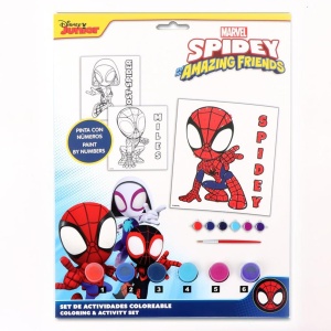 SET COLORIR NÚMEROS SPIDEY
