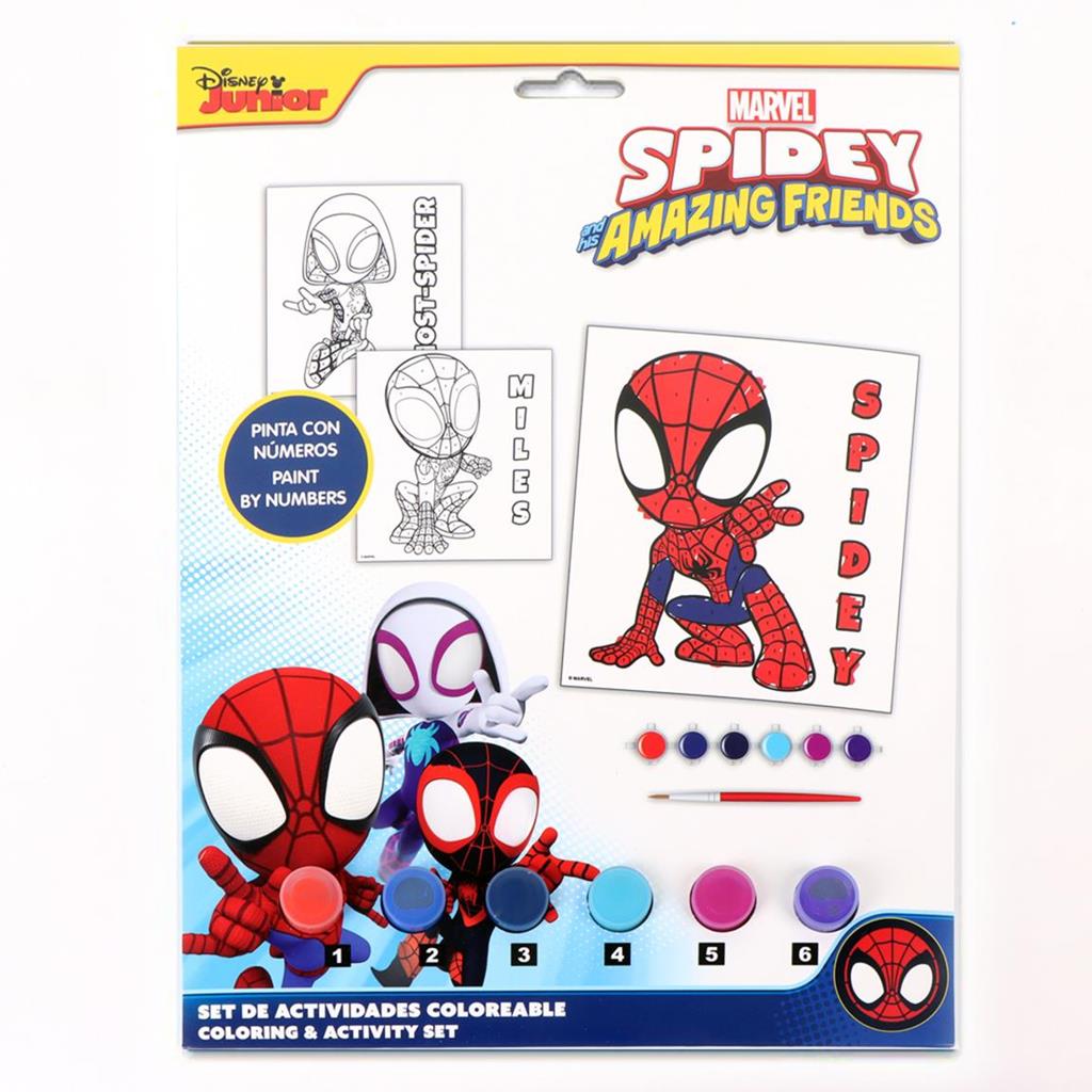 SET COLORIR NÚMEROS SPIDEY
