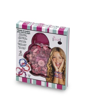 CONJ. CONTAS MADEIRA ROSA P/FAZER PULSEIRAS