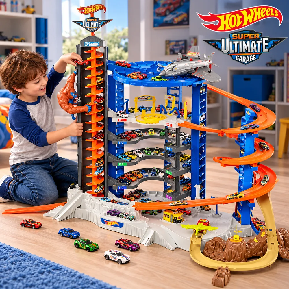 SUPER MEGA GARAGEM HOT WHEELS
