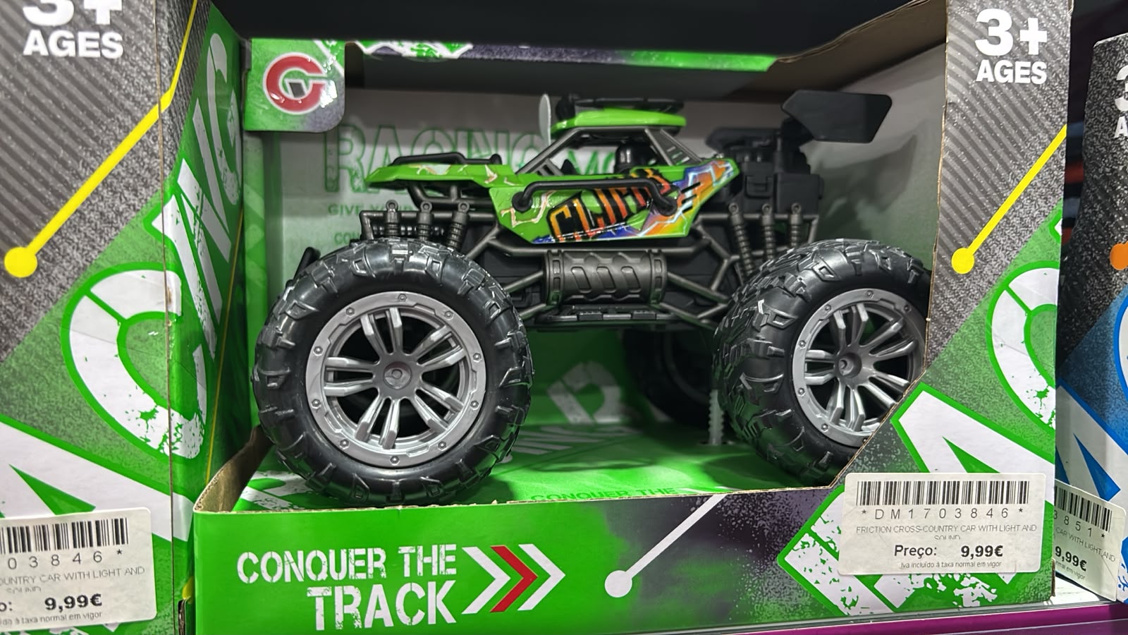 FRICTION CROSS-COUNTRY CAR WITH LIGHT AND SOUND