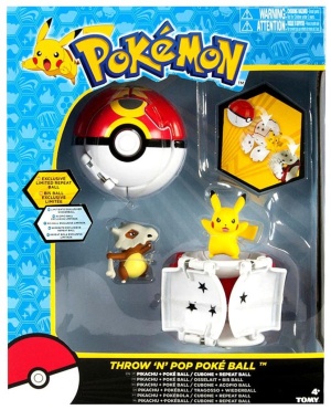 POKEMON THROW 'N' POP POKEBALL PIKACHU & POKE BALL