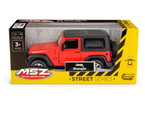 JEEP WRANGLER 1:32 PULLBACK VERMELHO