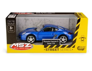 PORSCHE CAYMAN S 1:32 PULLBACK AZUL