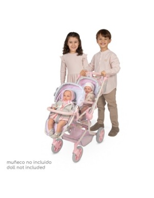 Cadeira dupla dobrável - NOVIDADE - multiposições para bonecos de até 52 cm